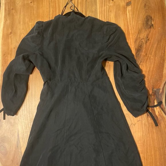 Zara Black V-Neck Dress - Picture 10 of 16